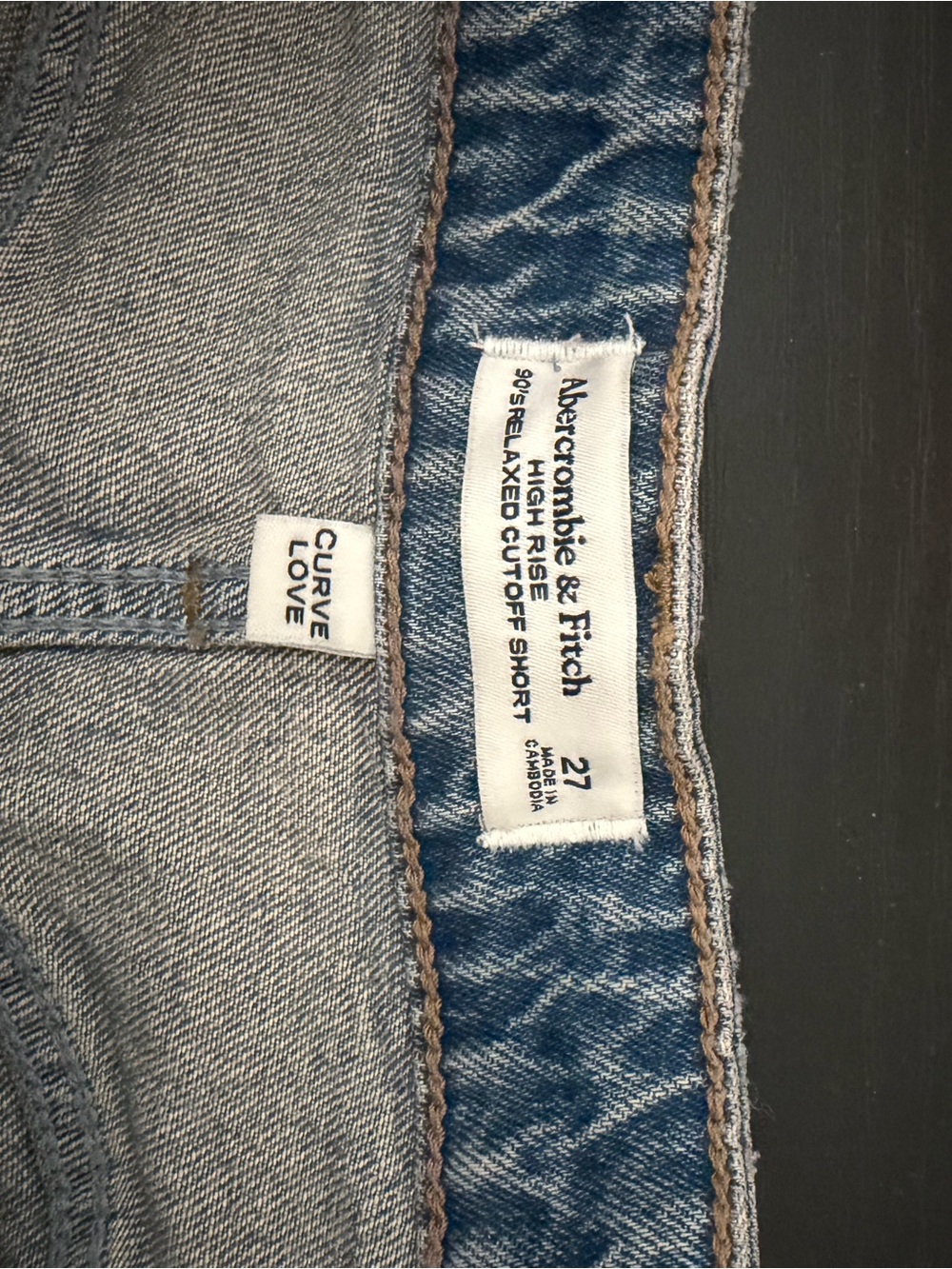 Abercrombie & Fitch NWOT denim shorts - Picture 2 of 3